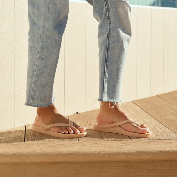 Arch Support Flip Flops - Classic - Tan